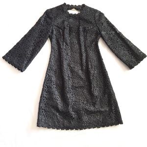 Kate Spade Quinn Black Lace Dress Size 6